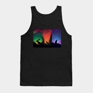 Forest Animals Looking at the Stars Tank Top